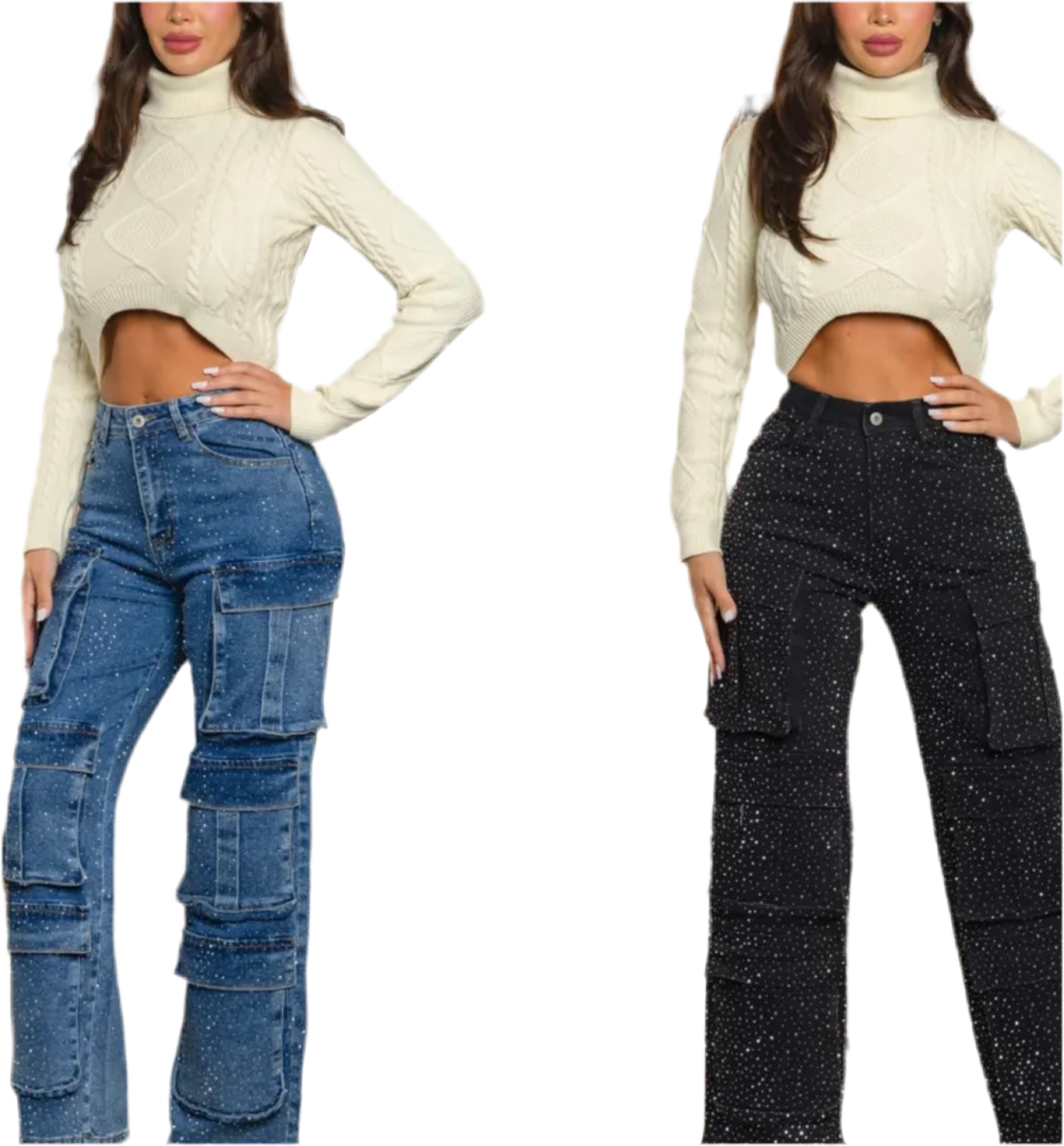 RHINESTONE JEANS