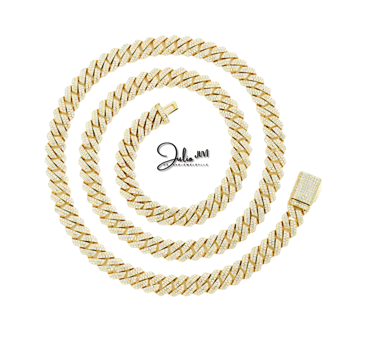 925 SILVER & VVS MOISSANITE 8MM
CUBAN LINK CHAIN