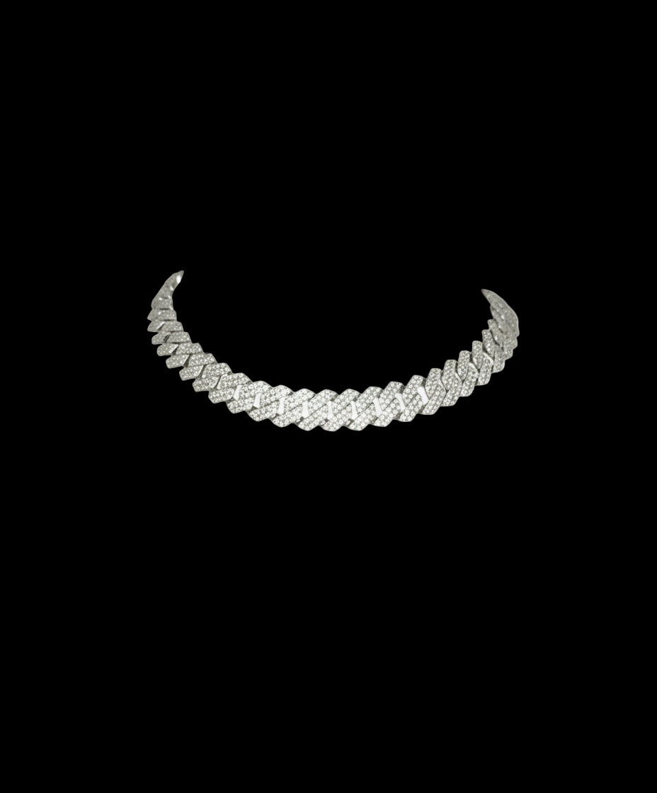 HIP HOP 925 SILVER & VVS MOISSANITE 8MM
CUBAN LINK BRACELET