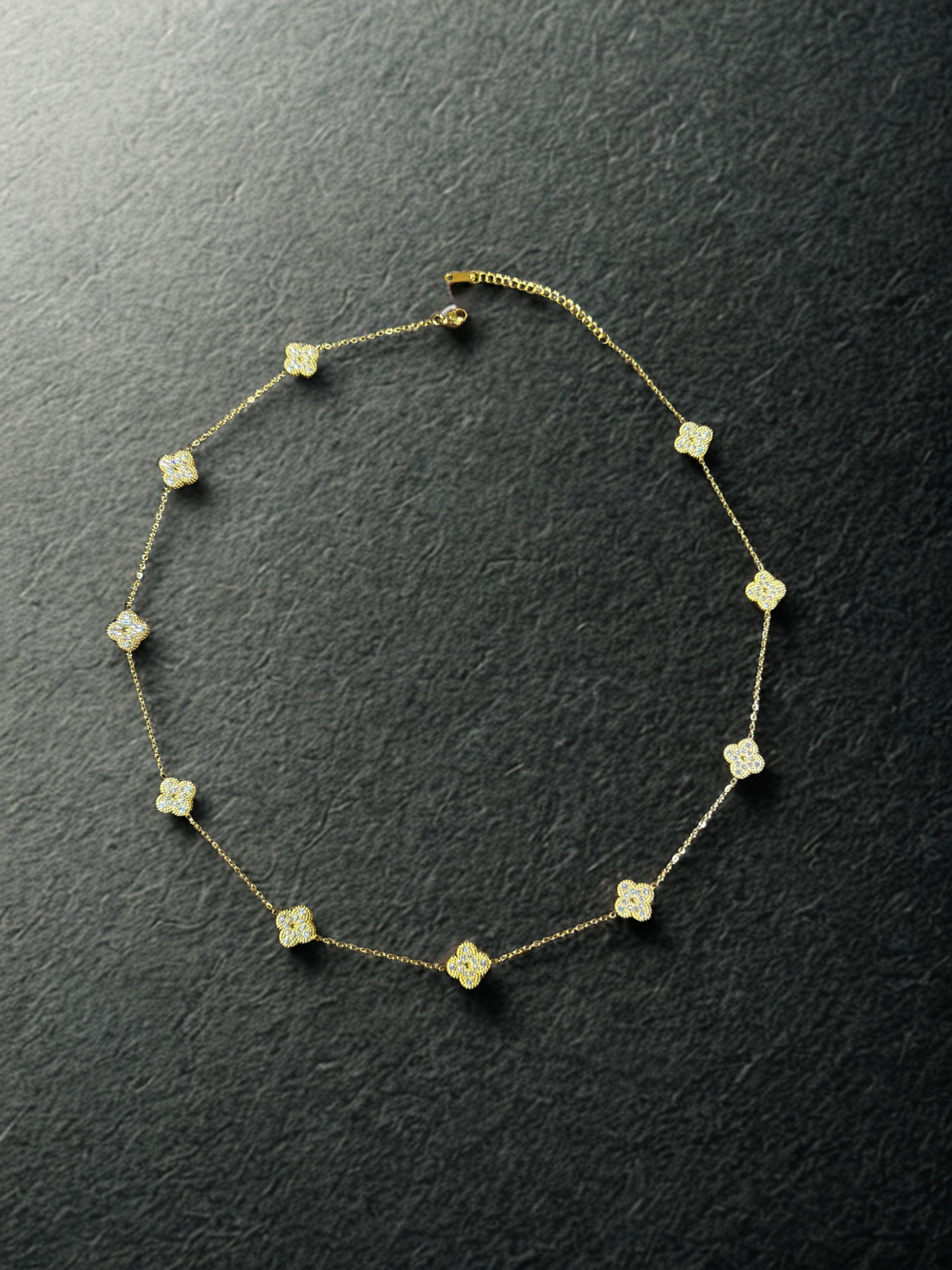 14K GOLD PLATED FLOWERS CHAIN