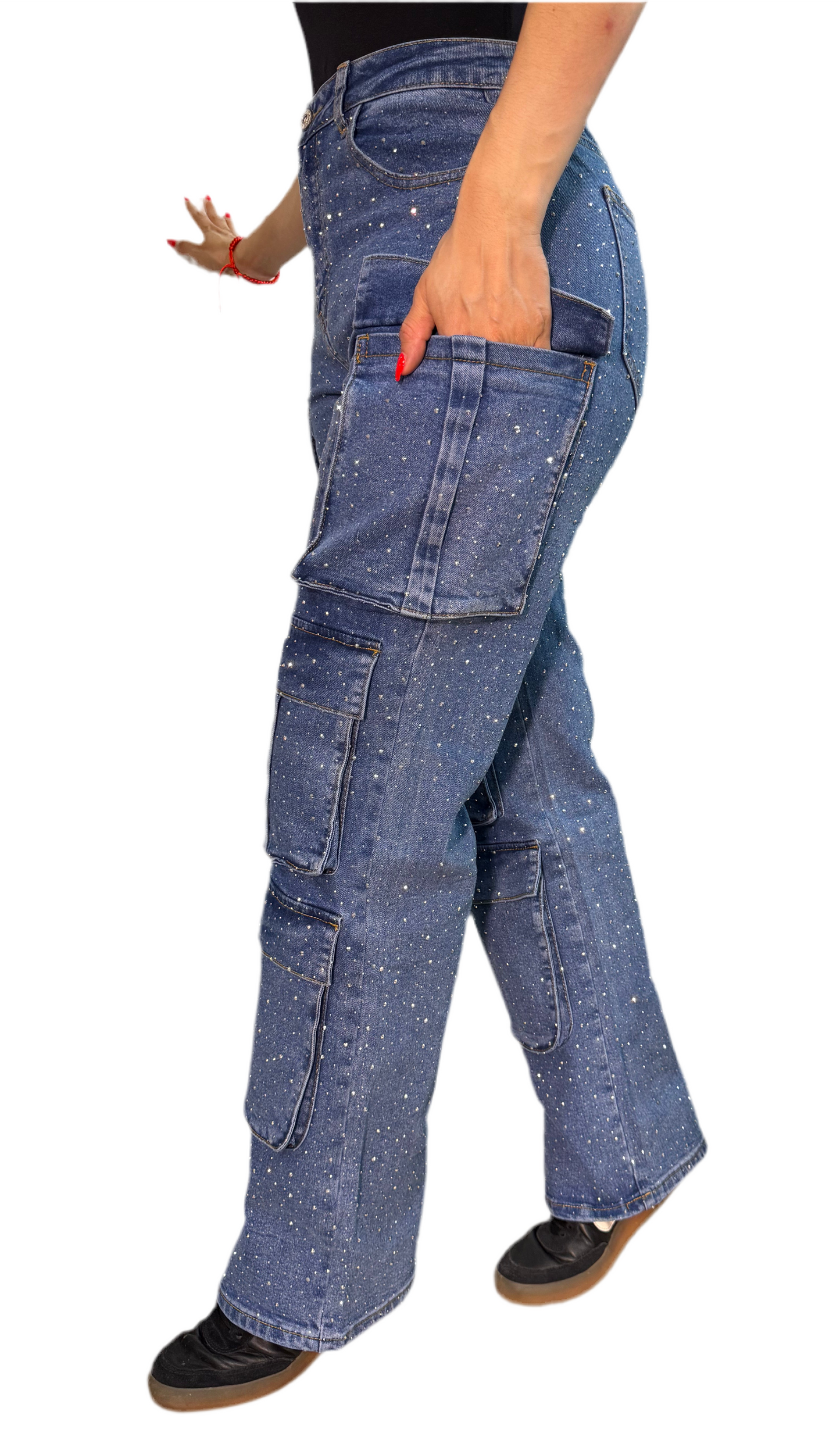 RHINESTONE JEANS