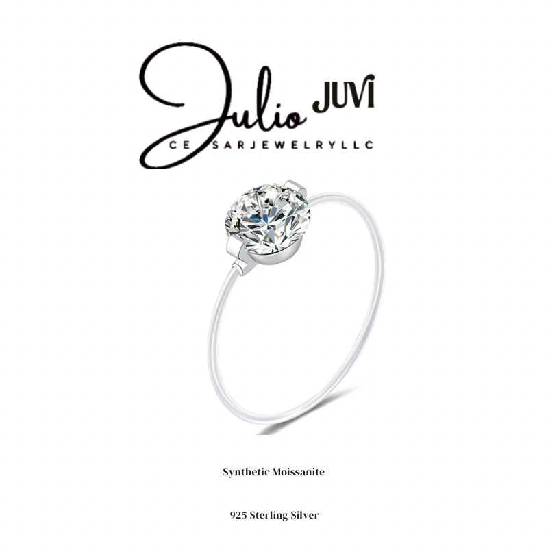 925 SILVER “MOISSANITE” RING