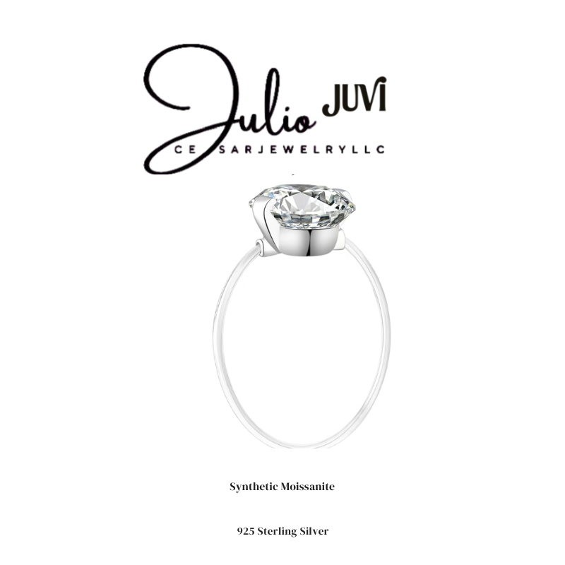925 SILVER “MOISSANITE” RING