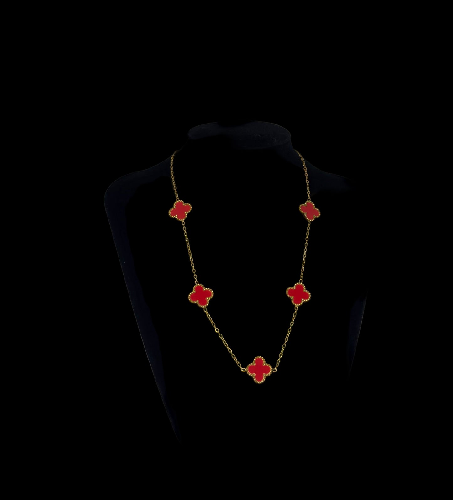 SCARLET FLOWER NECKLACE