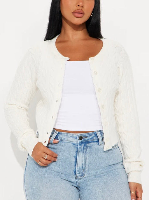 CARDIGAN CREAM TOP