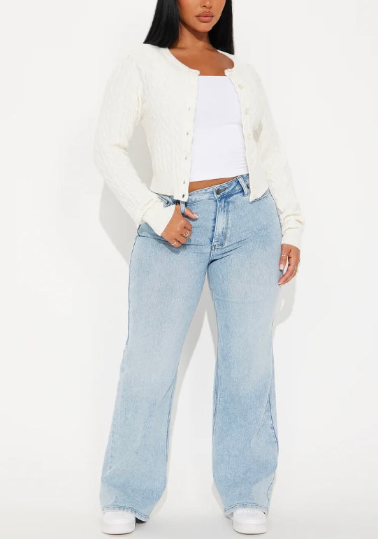 CARDIGAN CREAM TOP