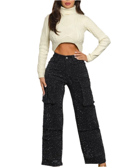 RHINESTONE JEANS