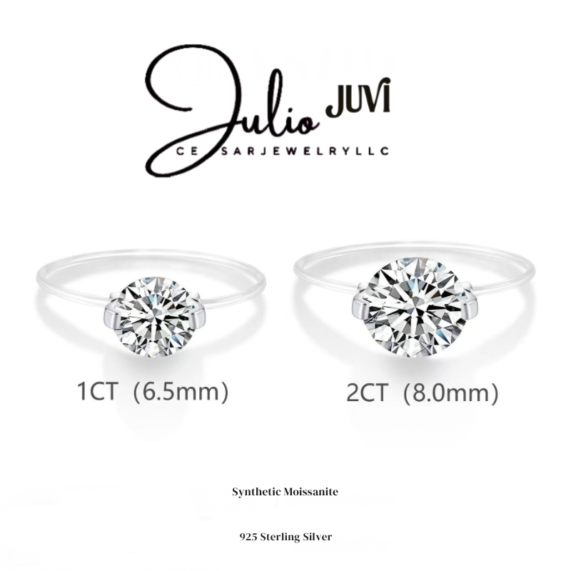 925 SILVER “MOISSANITE” RING