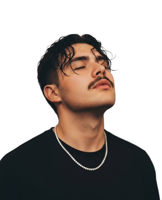 2.0 MM MOISSANITE TENNIS 925 SILVER CHAIN